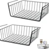 Unyqoos® Metalen Hangmand Organizer voor Onderkast en Rek met 2 Stuks voor Keuken en Badkamer