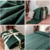 Unyqoos® Elegante Donkergroene Gequilte Sprei voor Stijlvolle Slaapkamerinrichting en Comfortabele Nachtrust