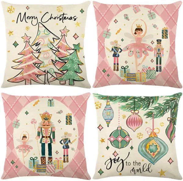 P-87213239276220-20260406113420.webp Unyqoos® Set van 4 feestelijke kussenslopen met notenkraker voor een sfeervol interieur