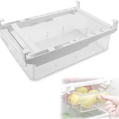P-87213239286810-20260406100047.webp Unyqoos® Uittrekbare transparante koelkastlade voor efficiënte voedselopslag