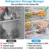 Unyqoos® Uittrekbare transparante koelkastlade voor efficiënte voedselopslag