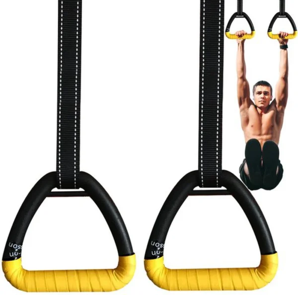 Unyqoos® Verstelbare fitnessringen met hoge draagkracht en antislip handlussen