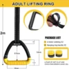 Unyqoos® Verstelbare fitnessringen met hoge draagkracht en antislip handlussen