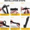 Unyqoos® Verstelbare fitnessringen met hoge draagkracht en antislip handlussen