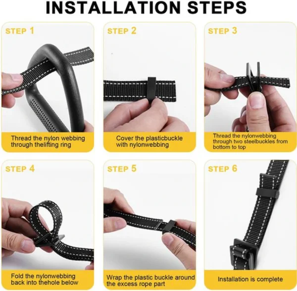 Unyqoos® Verstelbare fitnessringen met hoge draagkracht en antislip handlussen