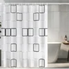 Unyqoos® Waterdicht en schimmelwerend douchegordijn met haken voor badkamer