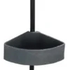 P-87213239318100-20260405174243.webp Unyqoos® Uittrekbaar roestvrijstalen hoekrek met natuursteenlook manden voor badkamer