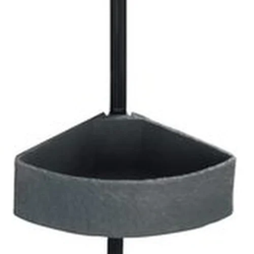 P-87213239318100-20260405174243.webp Unyqoos® Uittrekbaar roestvrijstalen hoekrek met natuursteenlook manden voor badkamer