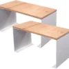 Unyqoos® Witte Keuken Plank Organizer Set Voor Geordende en Stijlvolle Ruimtes