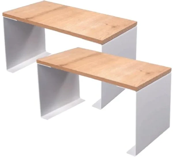 Unyqoos® Witte Keuken Plank Organizer Set Voor Geordende en Stijlvolle Ruimtes