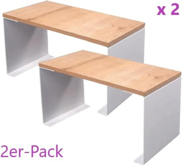 Unyqoos® Witte Keuken Plank Organizer Set Voor Geordende en Stijlvolle Ruimtes