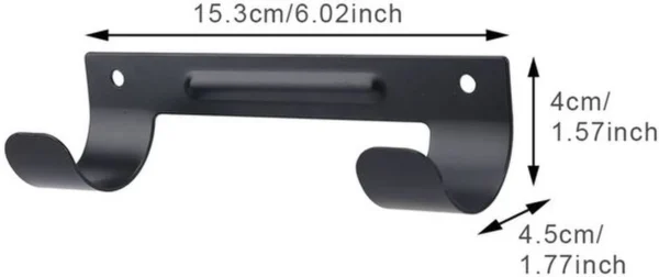 P-87213239332415-20260405182637.webp Unyqoos® Ruimtebesparende wandhouder voor strijkplank en meer in wasruimte