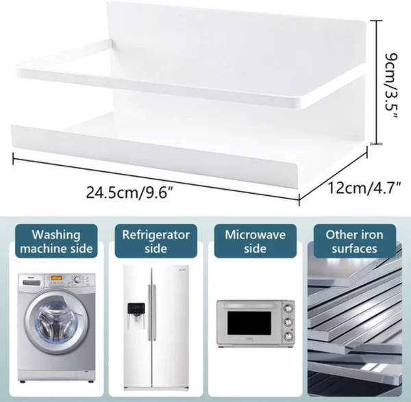 Unyqoos® Magnetische kruidenrekken set met beweegbare plank voor georganiseerde keuken