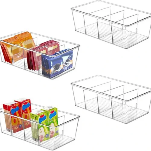 P-87213239384820-20260406094856.webp Unyqoos® Stapelbare keukenorganizers met uitneembare vakken voor optimale keukenindeling