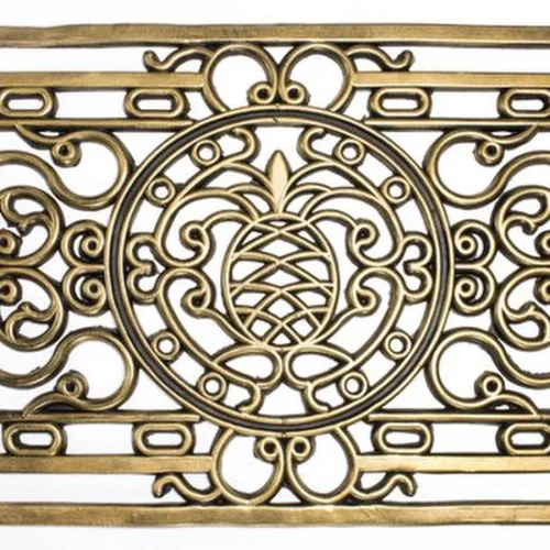Unyqoos® Onderhoudsvriendelijke antislip rubberen deurmat voor binnen en buitengebruik, goud, 45*75 cm
