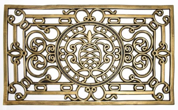 Unyqoos® Onderhoudsvriendelijke antislip rubberen deurmat voor binnen en buitengebruik, goud, 45*75 cm