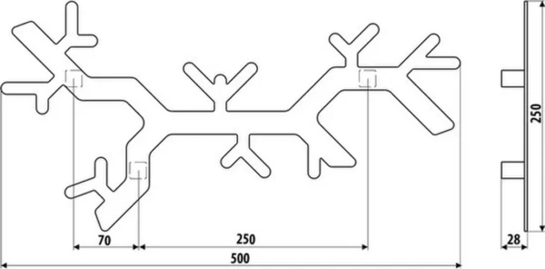 P-87213239400275-20260406120115.webp Unyqoos® Stijlvolle metalen wandkapstok met boomtakontwerp voor elk interieur