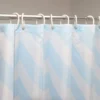 P-87213239403625-20260403114248.webp Unyqoos® Stijlvol textiel douchegordijn met blauw-wit kleurverloop en chevron patroon