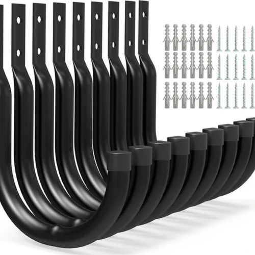 P-87213239415980-20260406120209.webp Unyqoos® Set van 9 stevige wandhaken voor zware lasten en ladderopslag in garage