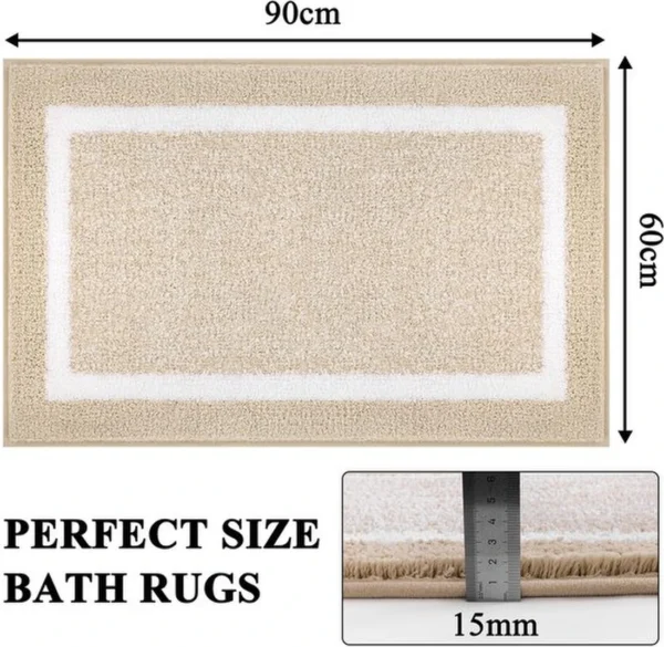 P-87213239416591-20260405142421.webp Unyqoos® Zachte en Antislip Badmat voor Badkamer en Douche, Beige 60x90 cm