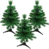 Unyqoos® Compacte kunstkerstboom set van drie voor sfeervolle decoratie