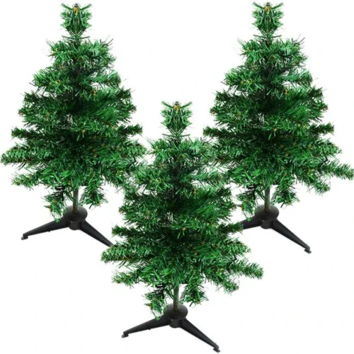 Unyqoos® Compacte kunstkerstboom set van drie voor sfeervolle decoratie