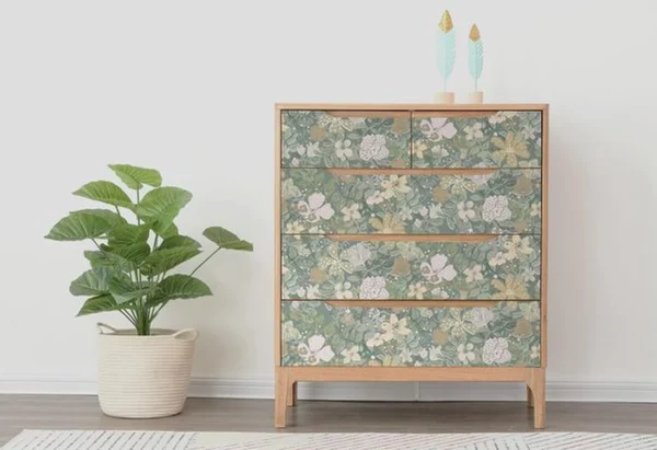 P-87213239467151-20260405113937.webp Unyqoos® Vintage bloemenbehang met zelfklevende folie voor elke ruimte in huis