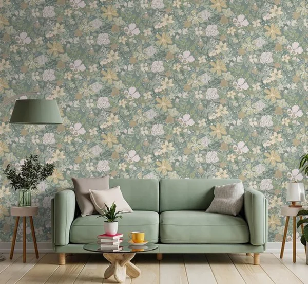 P-87213239467157-20260405113946.webp Unyqoos® Vintage bloemenbehang met zelfklevende folie voor elke ruimte in huis