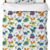 P-87213239484290-20260405105153.webp Unyqoos® Zacht en kleurrijk dinosaurus beddengoed voor kinderen met ritssluiting