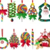 P-87213239489000-20260406092918.webp Unyqoos® Set van 10 kleurrijke kerstboomornamenten in snoepvorm voor feestelijke decoratie