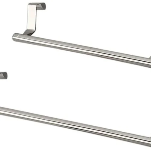 Unyqoos® Set van twee elegante roestvrijstalen handdoekhouders voor keuken en badkamer