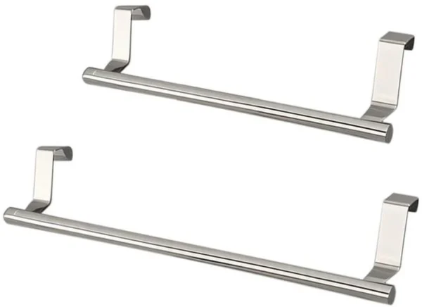 P-87213239517710-20260405182854.webp Unyqoos® Set van twee elegante roestvrijstalen handdoekhouders voor keuken en badkamer