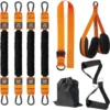 Unyqoos® Complete set voor krachttraining met verstelbare weerstandsbanden en voetsteunen