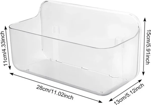 P-87213239525495-20260406083513.webp Unyqoos® Transparant badkamerrek met zelfklevende bevestiging voor douche en keuken
