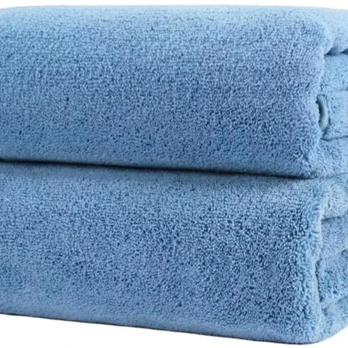 P-87213239537370-20260405181557.webp Unyqoos® Sneldrogende microvezel badhanddoeken in blauw met groot formaat en satijnen rand
