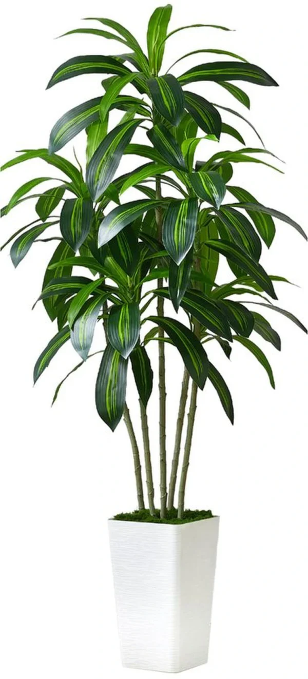 Unyqoos® Realistische kunstboom met stijlvolle witte plantenbak voor elk interieur