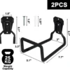 P-87213239564481-20260406121026.webp Unyqoos® Twee Wandgemonteerde Tuinslanghouders van Metaal voor Ruimtebesparing Buiten