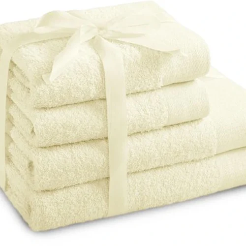 P-87213239602300-20260405181635.webp Unyqoos® Absorberende handdoekenset van katoen in ecru voor badkamer en sauna