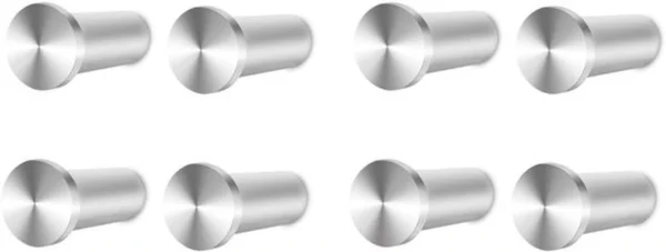 P-87213239608890-20260406121353.webp Unyqoos® Set van 8 stevige roestvrijstalen wandhaken voor veelzijdig gebruik in huis