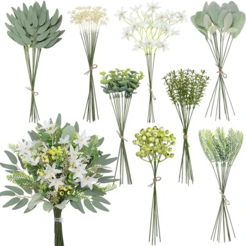 Unyqoos® Realistische kunstbloemen en takken voor veelzijdige decoratie en boeketten