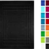 P-87213239667370-20260405135834.webp Unyqoos® Zwarte katoenen badmat 50x70 cm voor moderne en comfortabele badkamer
