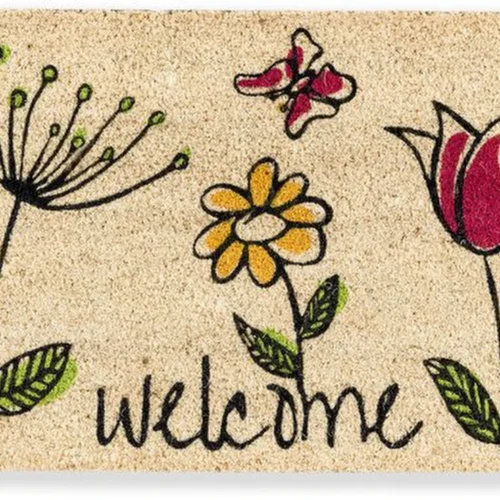 Unyqoos® Antislip kokos deurmat voor binnen met antibacteriële werking 40x60 cm