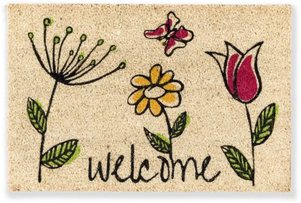 Unyqoos® Antislip kokos deurmat voor binnen met antibacteriële werking 40x60 cm