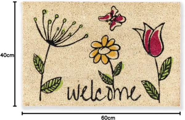 Unyqoos® Antislip kokos deurmat voor binnen met antibacteriële werking 40x60 cm