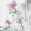 Unyqoos® Waterafstotend douchegordijn met bloemmotief en antibacteriële eigenschappen