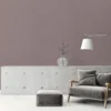 Unyqoos® Hoogwaardig bruin vliesbehang met linnenstructuur voor stijlvolle interieurs