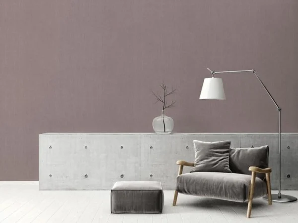 Unyqoos® Hoogwaardig bruin vliesbehang met linnenstructuur voor stijlvolle interieurs