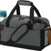 Unyqoos® Donkergrijze sporttas met waterdicht vak voor natte kleding en accessoires