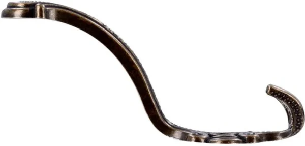 Unyqoos® Antiek Stijlvolle Dubbele Hoedhaak voor Jassen en Accessoires in Metaal Messing Look