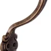 Unyqoos® Antiek Stijlvolle Dubbele Hoedhaak voor Jassen en Accessoires in Metaal Messing Look